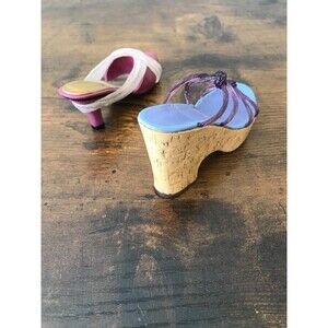 Lot (2) Raine Just The Right Shoe “Elegant Affair” "Cork Wedge"